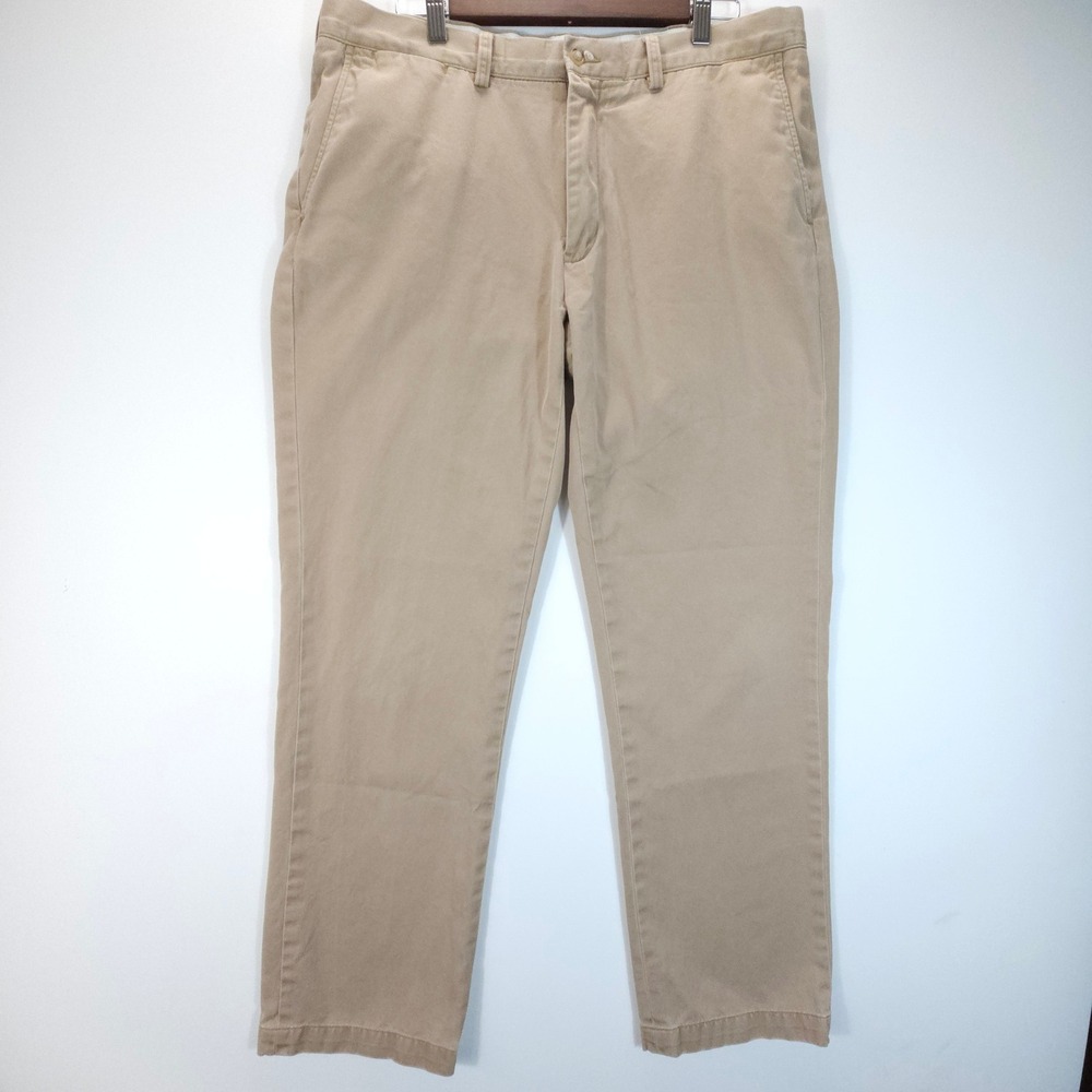 Vintage Polo Ralph Lauren Men 36x32 Tan Chino Pants Classic Fit Streetwear Khaki